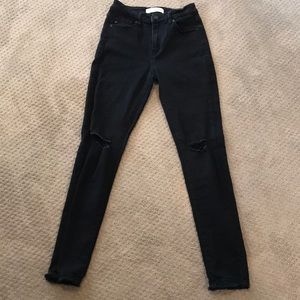 High Waisted Black Jeans